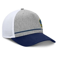 Men's Fanatics Heather Gray LA Galaxy Low Block Trucker Adjustable Hat