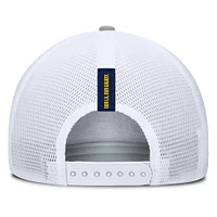 Men's Fanatics Heather Gray LA Galaxy Low Block Trucker Adjustable Hat