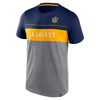 T-shirt Fanatics bleu marine/gris LA Galaxy Striking Distance pour hommes