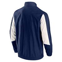 Veste de survêtement entièrement zippée LA Galaxy Net Goal Raglan bleu marine marque Fanatics pour hommes