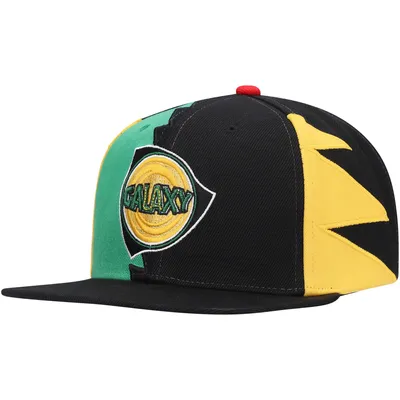 LA Galaxy Mitchell & Ness Historic Logo Since '96 Jersey Hook Snapback Hat - Black