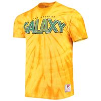 Men's Mitchell & Ness Gold LA Galaxy Since '96 Tie-Dye T-Shirt