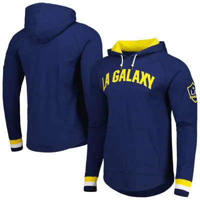 LA Galaxy Mitchell & Ness Legendary Slub Raglan Pullover Hoodie - Navy