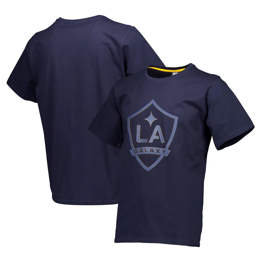 T-shirt décontracté épais à logo principal multicouche bleu marine LA Galaxy pour hommes