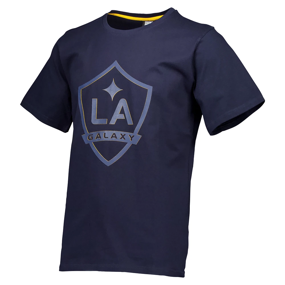 T-shirt décontracté épais à logo principal multicouche bleu marine LA Galaxy pour hommes