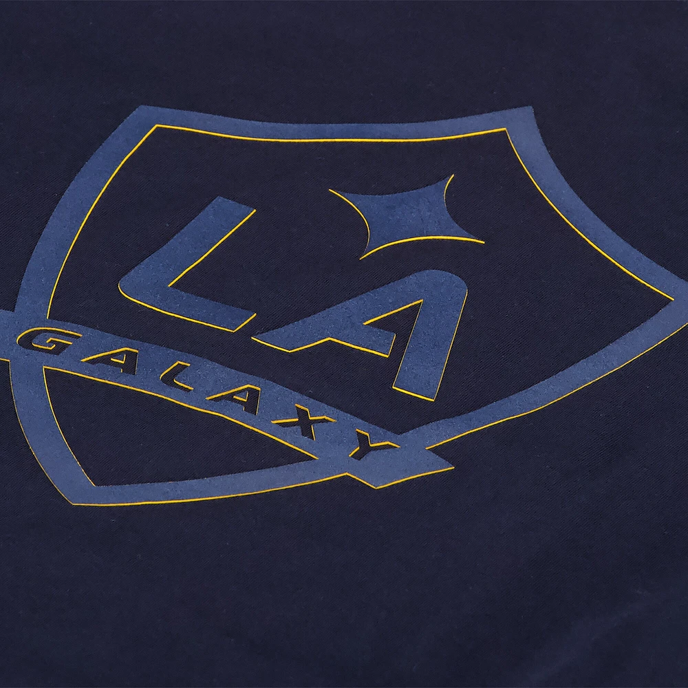 T-shirt décontracté épais à logo principal multicouche bleu marine LA Galaxy pour hommes