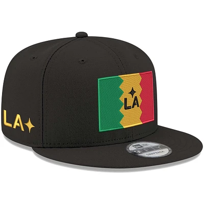 Casquette Snapback LA Galaxy Jersey Hook 9FIFTY New Era noire pour homme