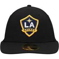 Casquette ajustée 59FIFTY noire à logo principal LA Galaxy New Era pour homme