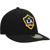 Casquette ajustée 59FIFTY noire à logo principal LA Galaxy New Era pour homme