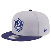 Men's New Era Gray LA Galaxy Color Pack Two-Tone 9FIFTY Snapback Hat
