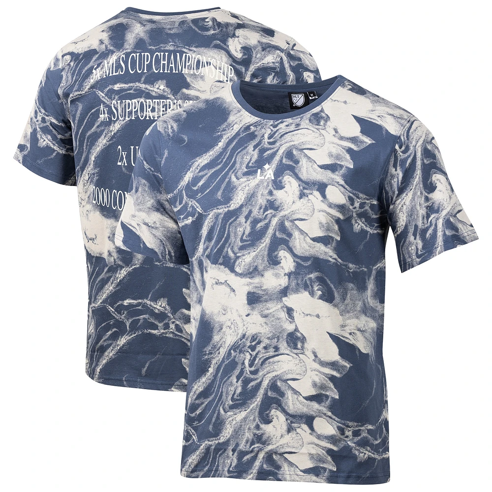 T-shirt décontracté gris pour homme, motif équipe LA Galaxy, design sportif suédois