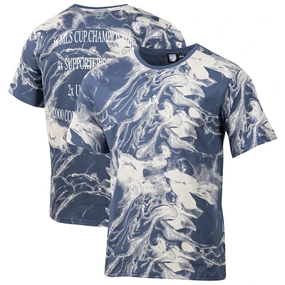 T-shirt décontracté gris pour homme, motif équipe LA Galaxy, design sportif suédois
