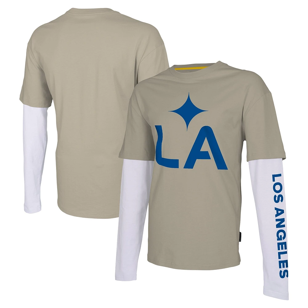 Stadium Essentials Tan LA Galaxy Status T-shirt à manches longues pour hommes