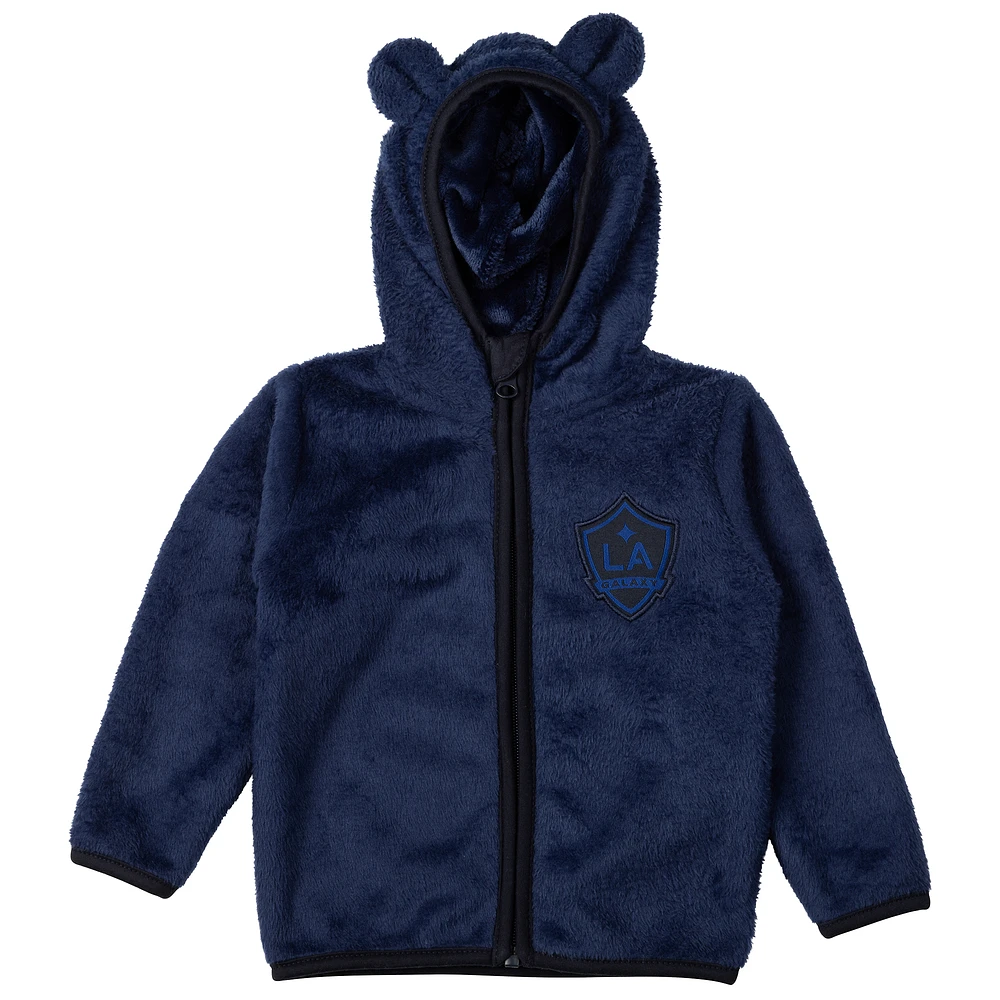 Toddler Sport Design Sweden  Navy LA Galaxy Tie-Breaker Teddy Full-Zip Hoodie