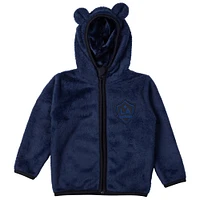 Toddler Sport Design Sweden  Navy LA Galaxy Tie-Breaker Teddy Full-Zip Hoodie