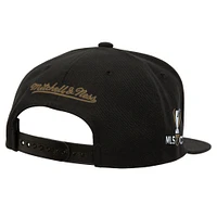 Unisex Mitchell & Ness Black LA Galaxy 2024 MLS Cup Champions Locker Room Snapback Hat