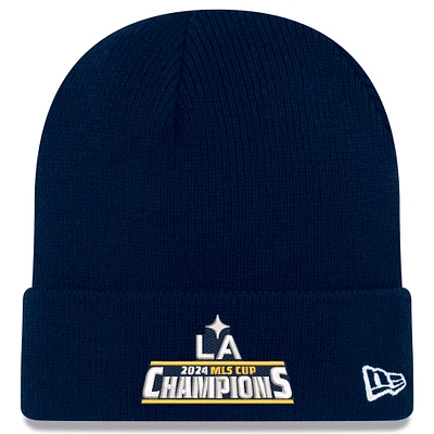 Unisex New Era Navy LA Galaxy 2024 MLS Cup Champions Cuffed Knit Hat