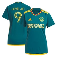 Maillot adidas Dejan Joveljic femme vert LA Galaxy 2023 Kit Replica Player