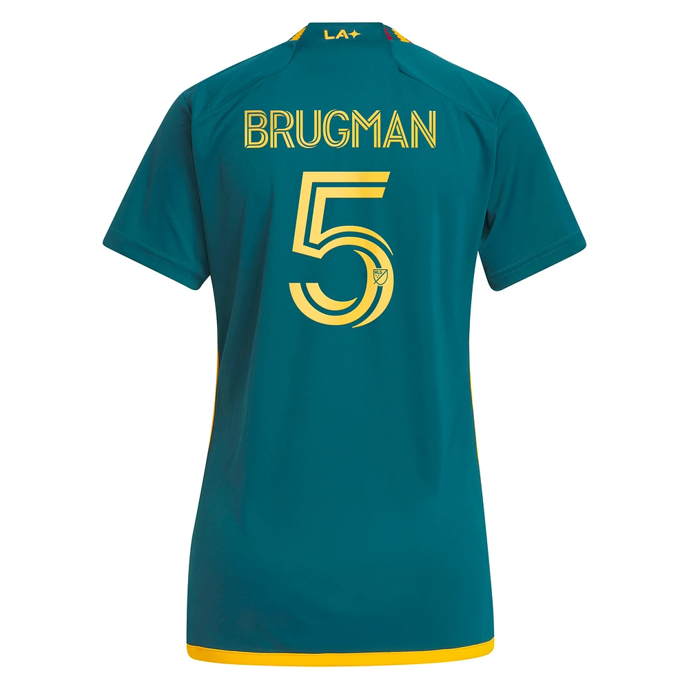 Women's adidas Gastón Brugman Green LA Galaxy 2023 Kit Replica Player Jersey