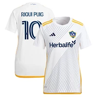 Maillot de joueur adidas Riqui Puig blanc LA Galaxy 2024 Angeleno Kit Replica pour femme