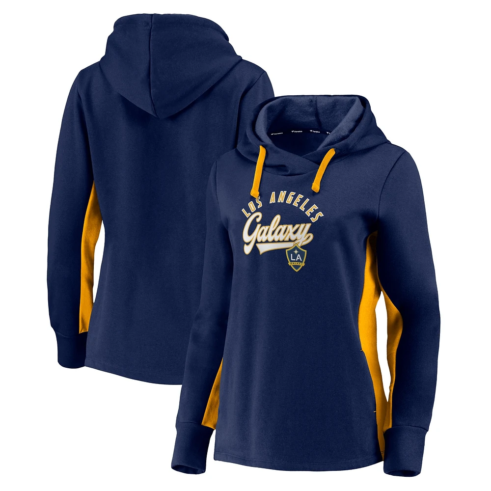 Women's Fanatics Navy LA Galaxy Pullover Hoodie