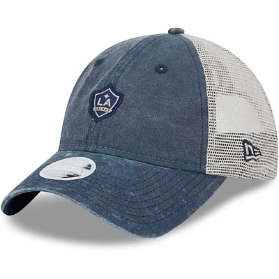 Casquette ajustable LA Galaxy Micro 9TWENTY pour femme New Era bleu marine