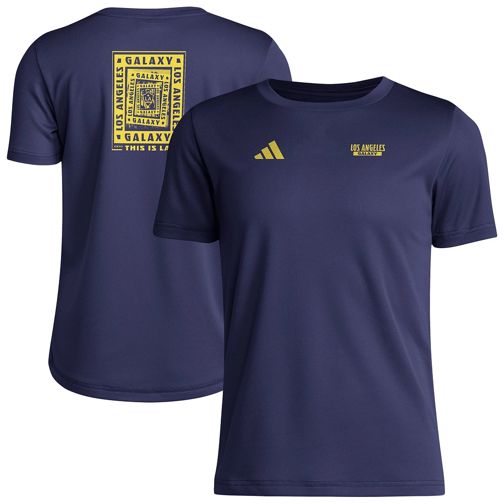 Youth adidas  Navy LA Galaxy Local Wrap T-Shirt