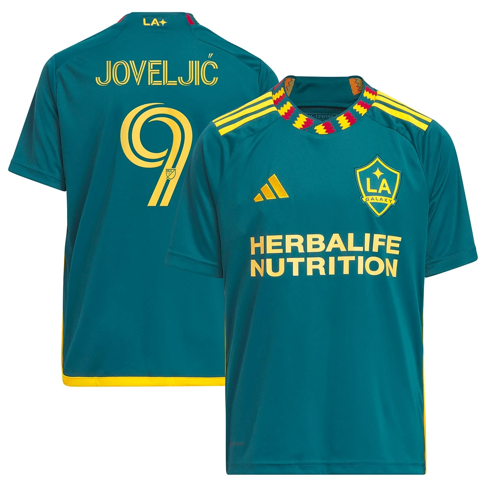 Youth adidas Dejan Joveljic Green LA Galaxy 2023 Kit Replica Player Jersey