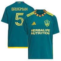 Youth adidas Gastón Brugman Green LA Galaxy 2023 Kit Replica Player Jersey