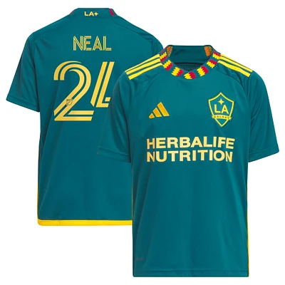 Youth adidas Jalen Neal Green LA Galaxy 2024 Kit Replica Player Jersey