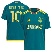 Youth adidas Riqui Puig Green LA Galaxy 2024 Kit Replica Player Jersey