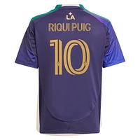Maillot de joueur adidas Riqui Puig LA Galaxy 2025 RIZON Replica bleu marine pour jeune