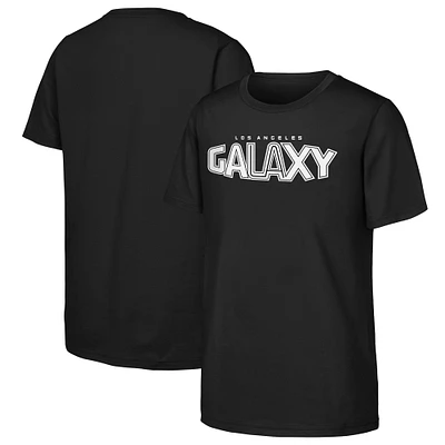 T-shirt noir à crochet en jersey LA Galaxy 2024 pour jeunes