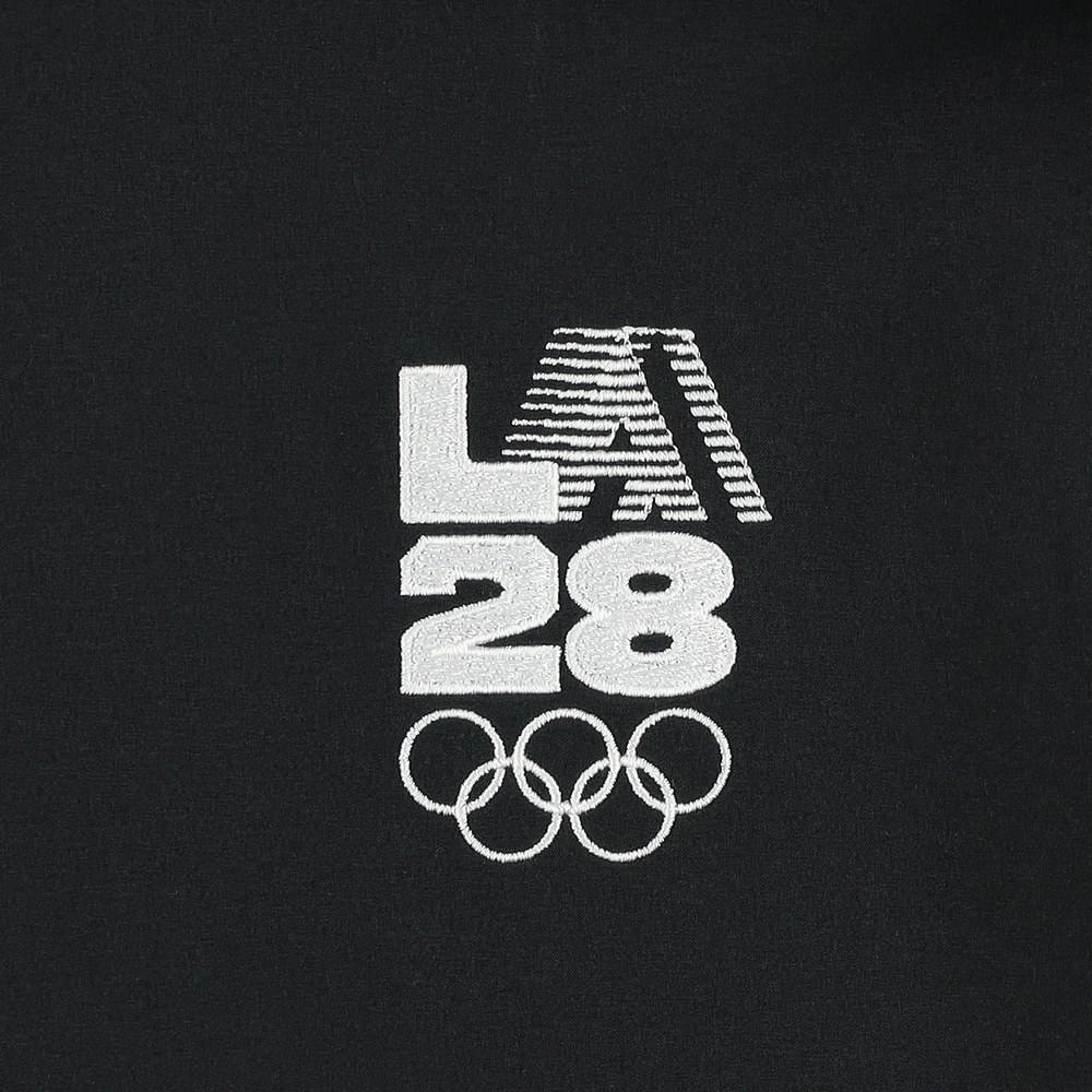 Veste d'entraîneur légère à quart de zip Nike LA28 noire pour homme