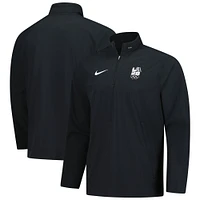 Veste d'entraîneur légère à quart de zip Nike LA28 noire pour homme