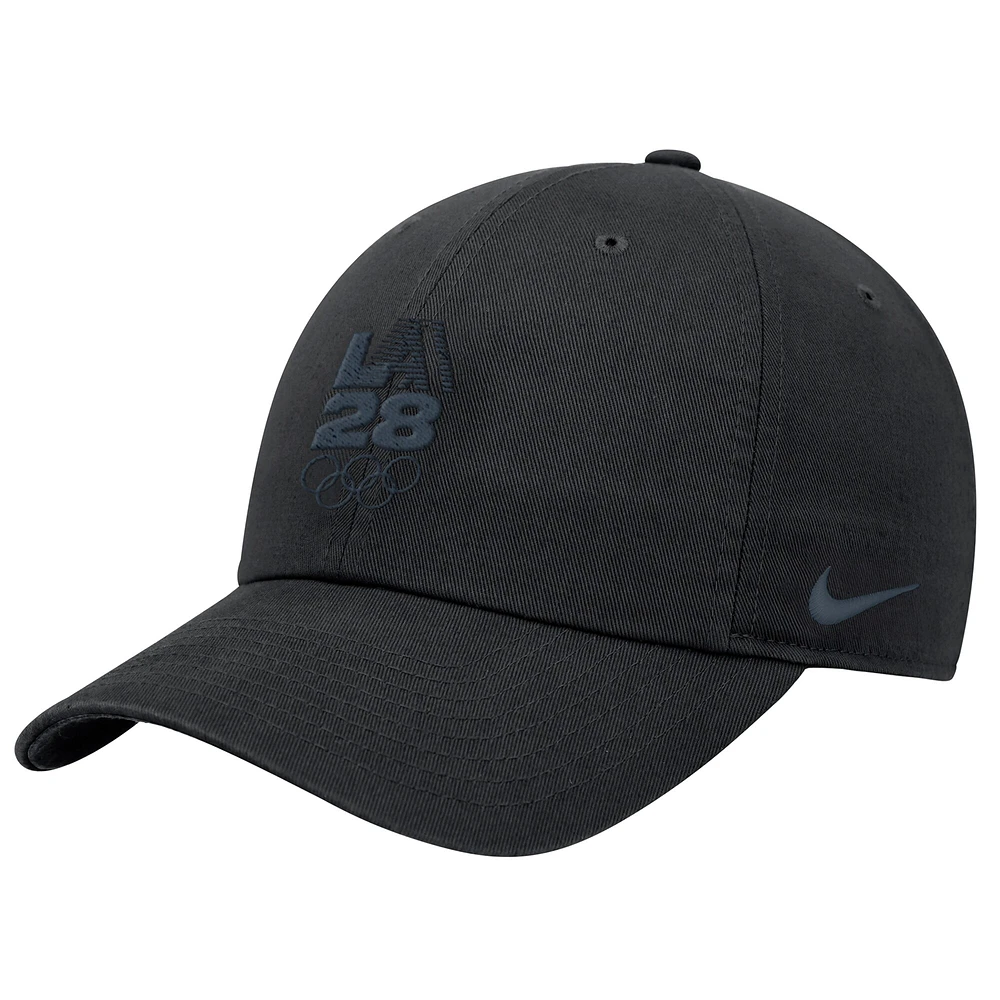 Casquette ajustable Nike noire LA28 Summer Olympics Club pour homme