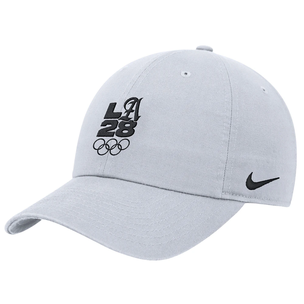 Casquette ajustable Nike blanche LA28 Summer Olympics Club pour homme