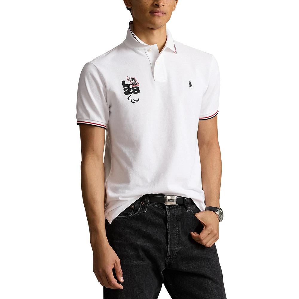 Men's Polo Ralph Lauren White LA28 Summer Paralympic Games