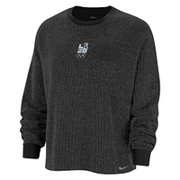 Sweat-shirt de yoga surdimensionné Nike Charcoal LA28 pour femme