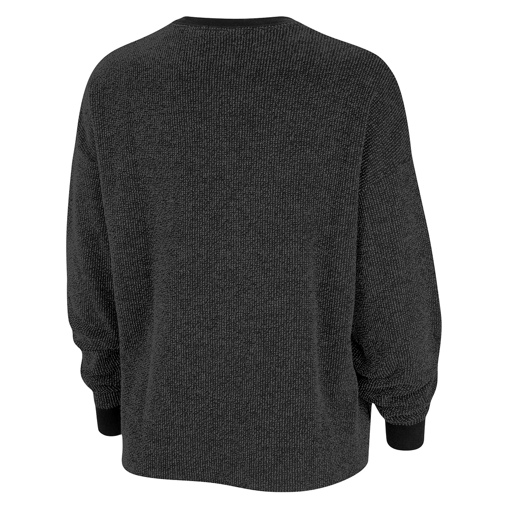 Sweat-shirt de yoga surdimensionné Nike Charcoal LA28 pour femme