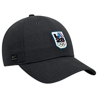 Youth Nike Black LA28 Summer Olympics Club Adjustable Hat