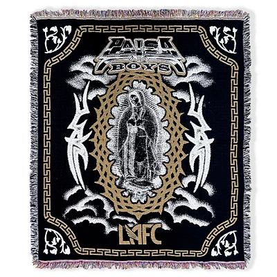 Black LAFC x PAISABOYS 50" x 60" Tilma Tapestry Blanket