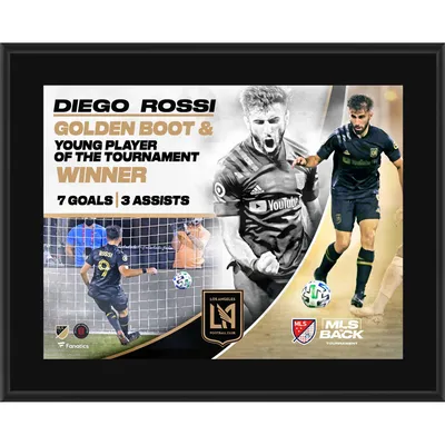 Diego Rossi LAFC Fanatics Authentic Unsigned 10.5" x 13" 2020 MLS is Back Golden Boot & Young Player of the Tournament Winner Sublimated Plaque