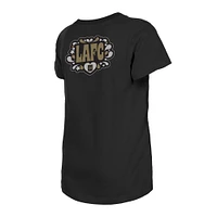 T-shirt noir LAFC Bubble Heart New Era pour filles