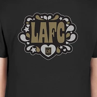 T-shirt noir LAFC Bubble Heart New Era pour filles