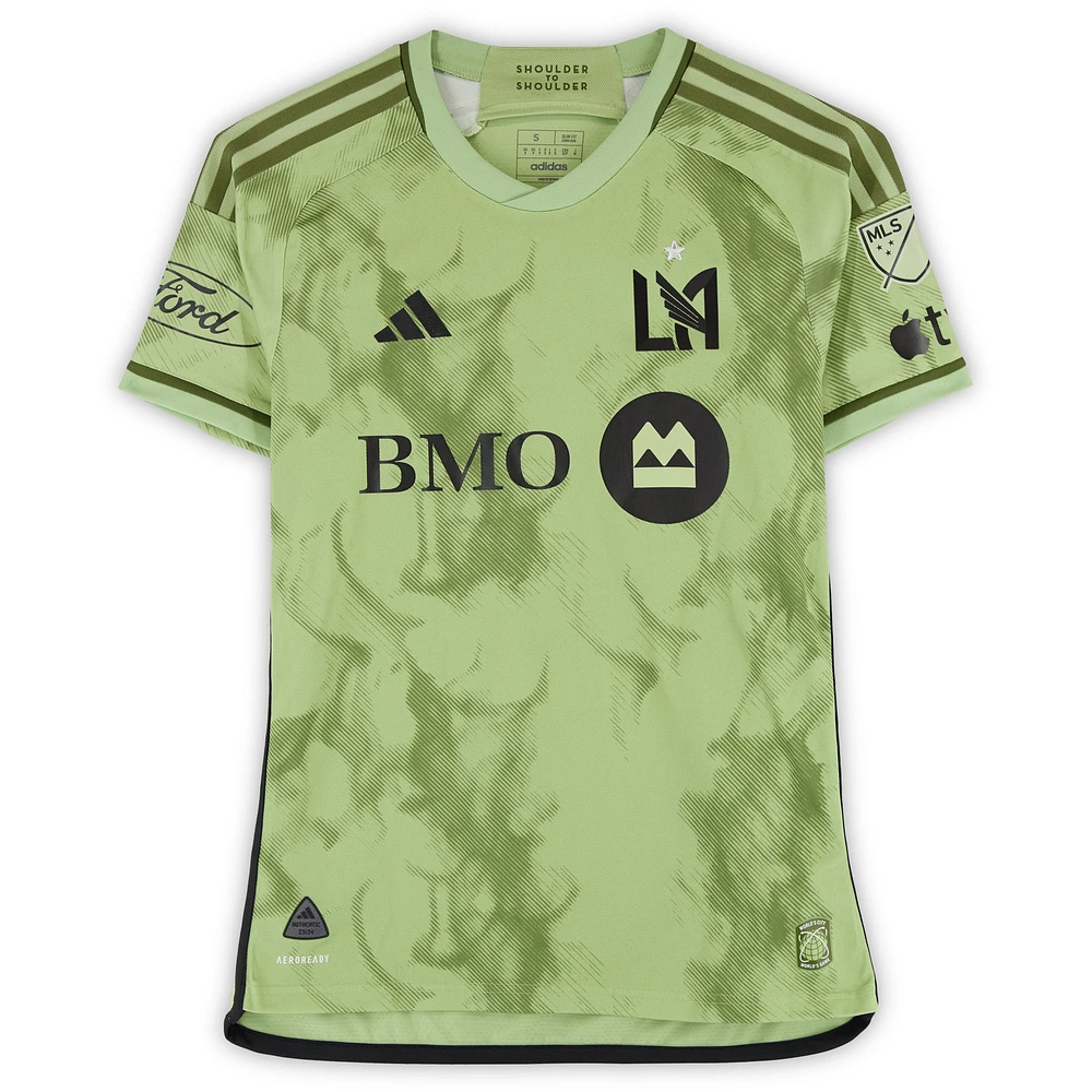 Ilie Sanchez LAFC Autographed Match-Used #6 Green adidas Jersey from the 2024 MLS Season - Size S