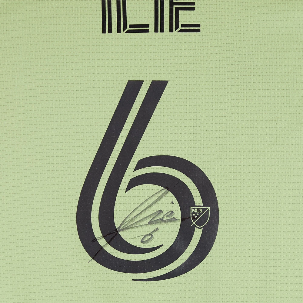 Ilie Sanchez LAFC Autographed Match-Used #6 Green adidas Jersey from the 2024 MLS Season - Size S