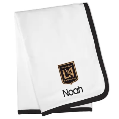 LAFC Infant Personalized Blanket - White