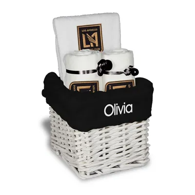 LAFC Infant Personalized Small Gift Basket - White