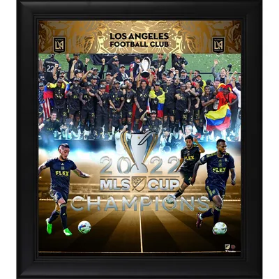 LAFC Fanatics Authentic Framed Brown Team Logo Jersey Display